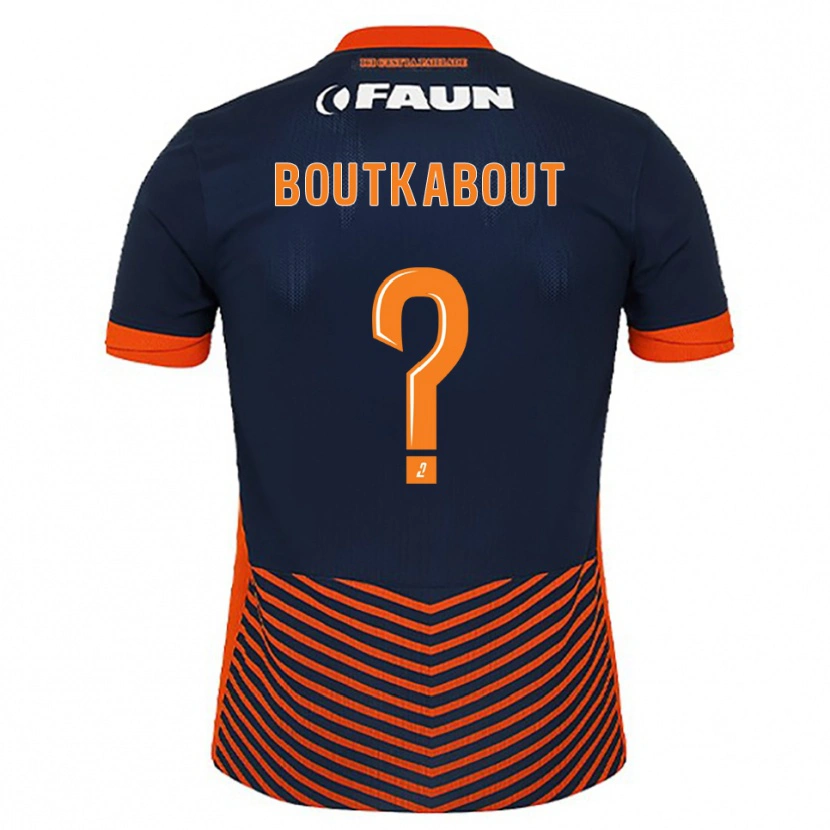 Danxen Kid Amir Boutkabout #0 Midnight Blue Orange Home Jersey 2025/26 T-Shirt