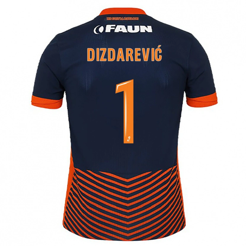 Danxen Kid Belmin Dizdarevic #1 Midnight Blue Orange Home Jersey 2025/26 T-Shirt