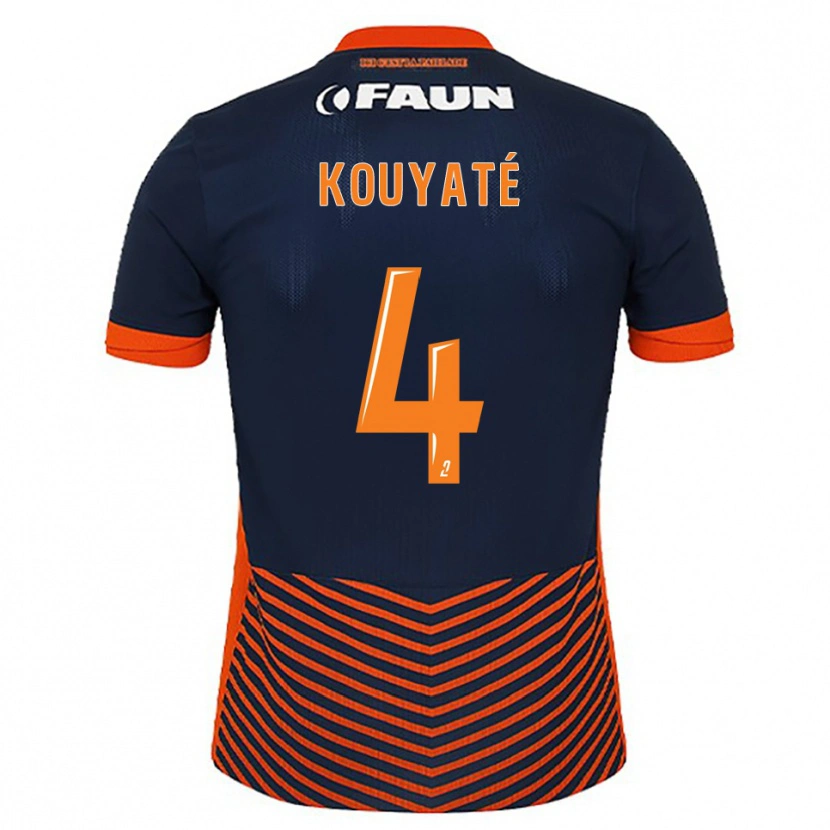 Danxen Kid Kiki Kouyaté #4 Midnight Blue Orange Home Jersey 2025/26 T-Shirt