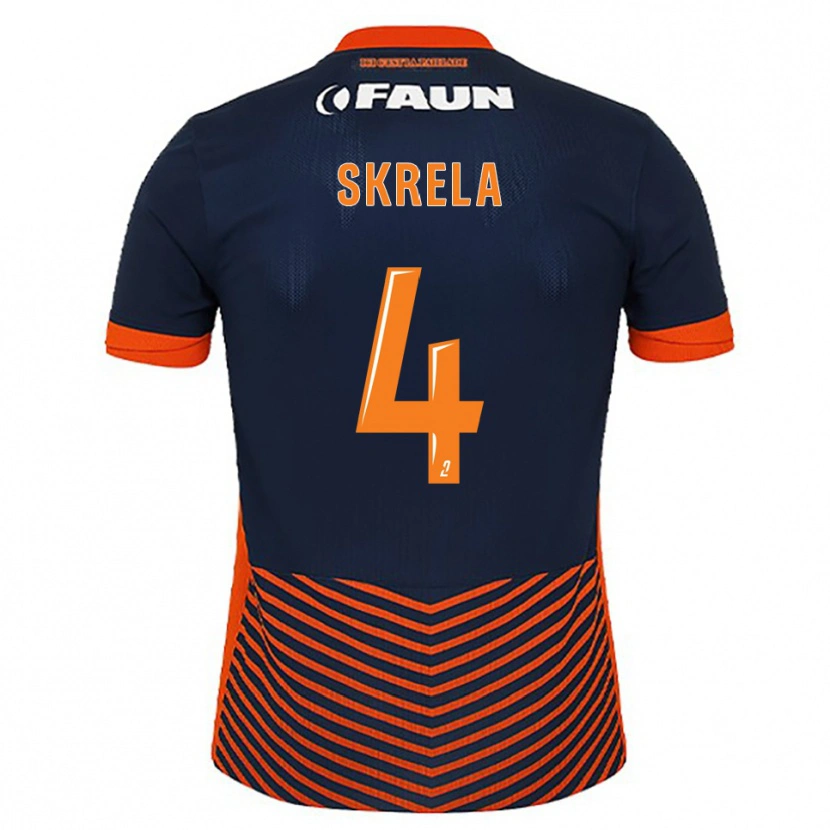 Danxen Kid Gabin Skrela #4 Midnight Blue Orange Home Jersey 2025/26 T-Shirt