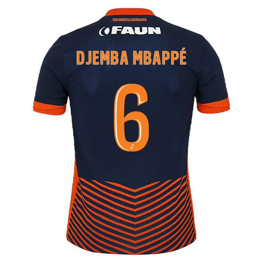 Danxen Kid Yvan Djemba Mbappé #6 Midnight Blue Orange Home Jersey 2025/26 T-Shirt
