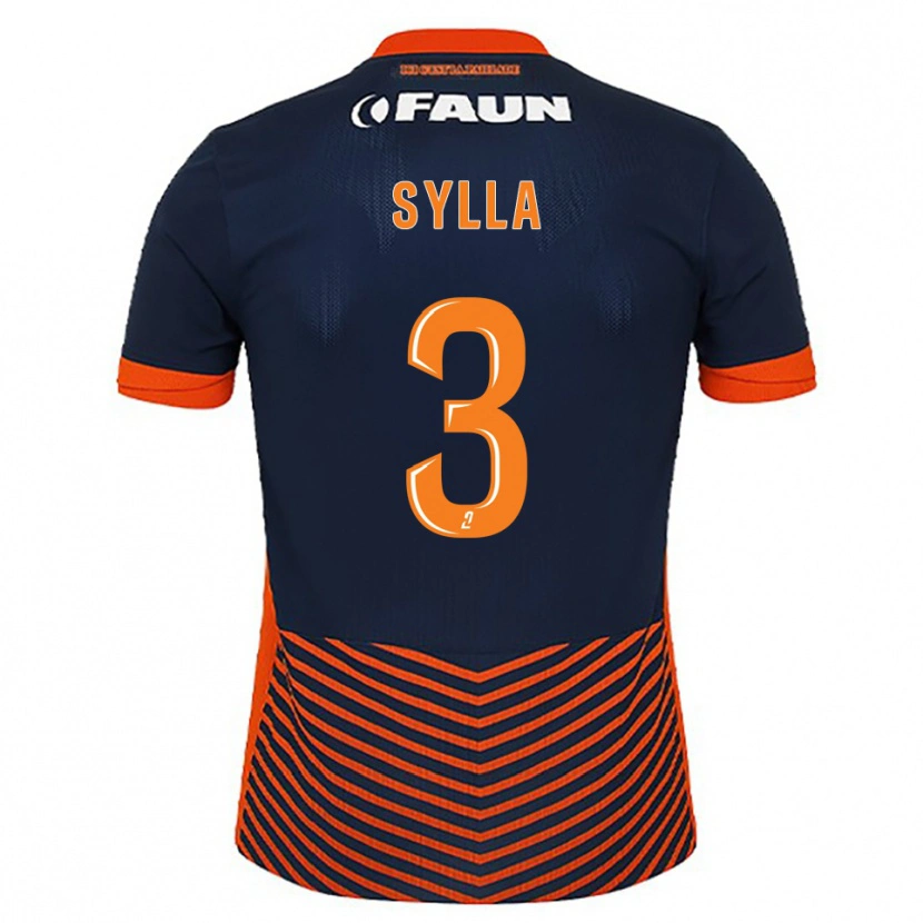Danxen Kid Issiaga Sylla #3 Midnight Blue Orange Home Jersey 2025/26 T-Shirt