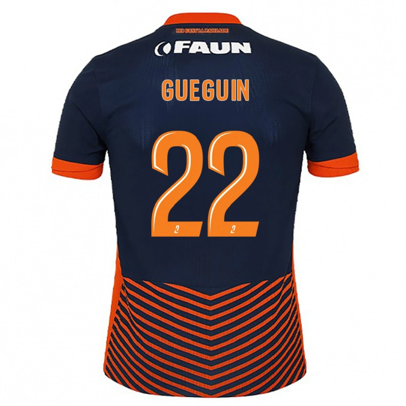 Danxen Kid Axel Guéguin #22 Midnight Blue Orange Home Jersey 2025/26 T-Shirt