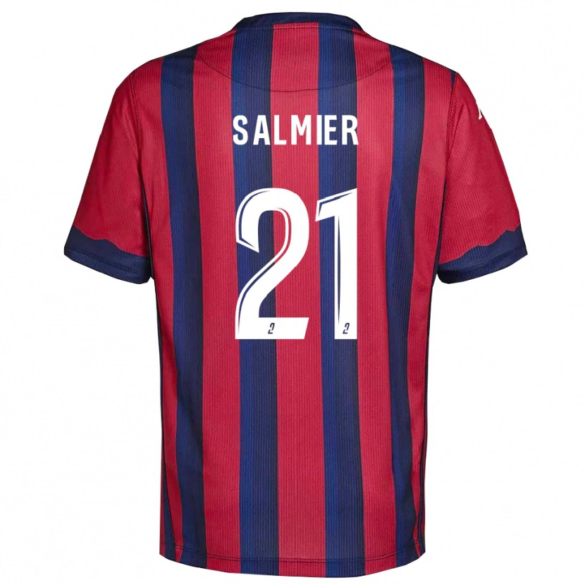 Danxen Kid Yoann Salmier #21 Burgundy Navy Home Jersey 2025/26 T-Shirt