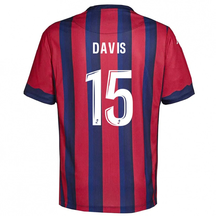Danxen Kid Matthew Davis #15 Burgundy Navy Home Jersey 2025/26 T-Shirt