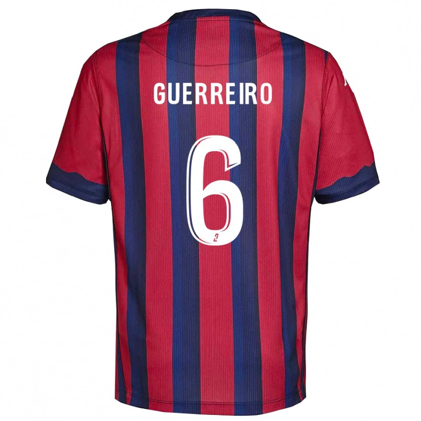 Danxen Kid Mattéo Guerreiro #6 Burgundy Navy Home Jersey 2025/26 T-Shirt