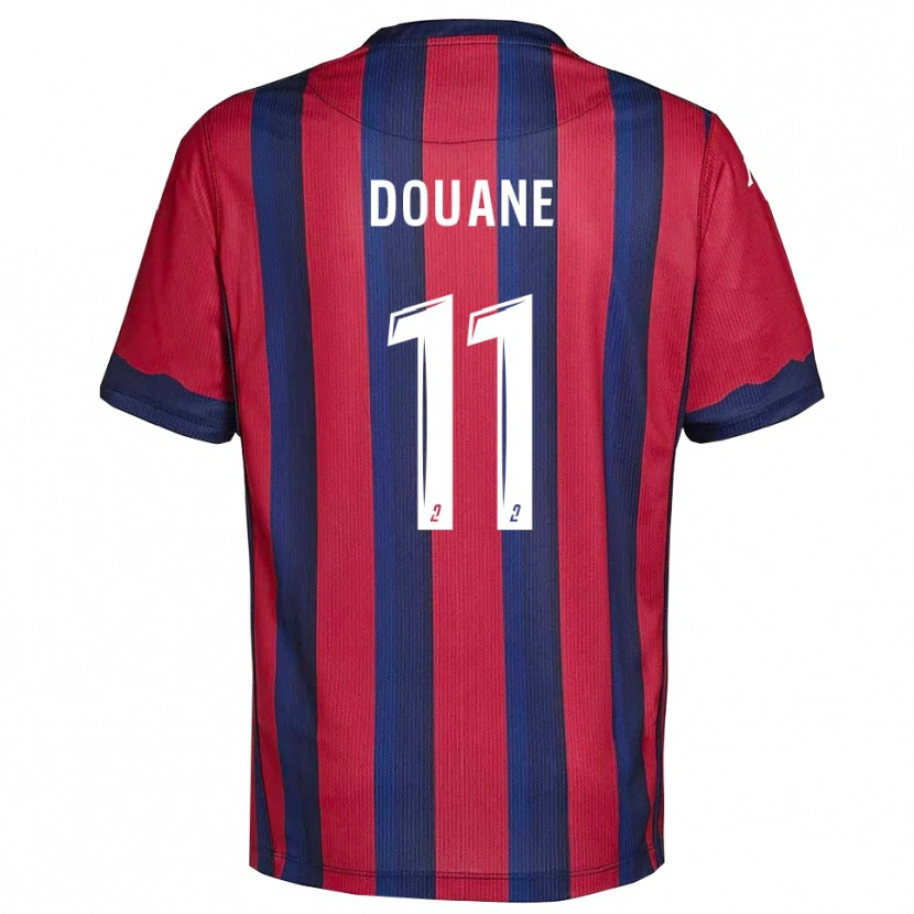 Danxen Kid Maïdine Douane #11 Burgundy Navy Home Jersey 2025/26 T-Shirt