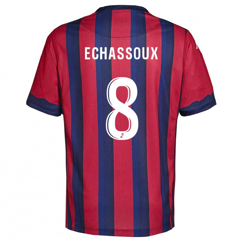 Danxen Kid Augustin Echassoux #8 Burgundy Navy Home Jersey 2025/26 T-Shirt