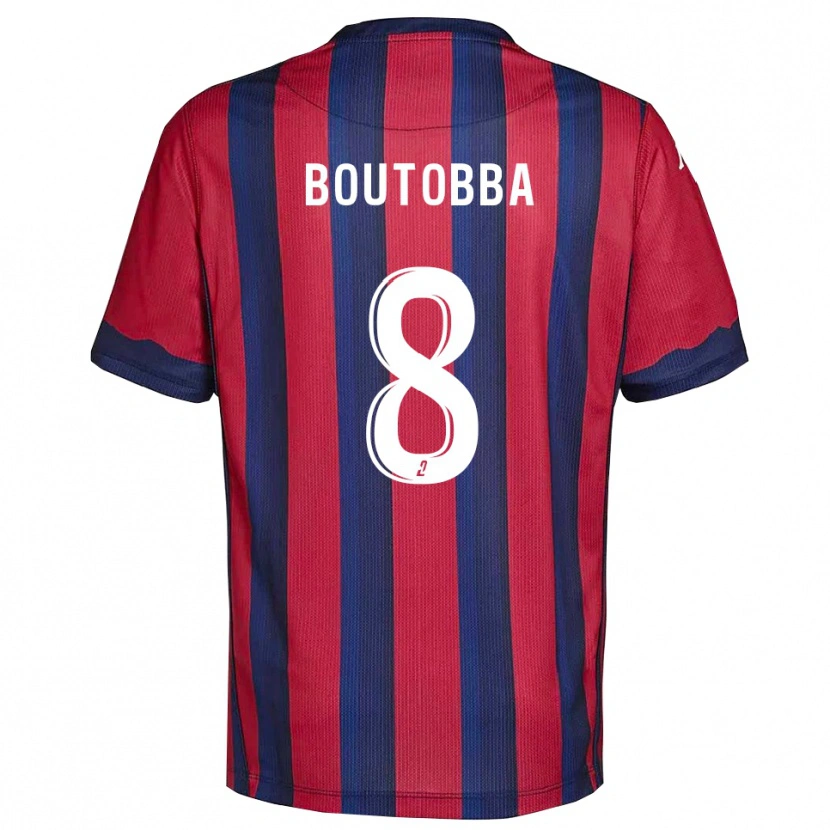 Danxen Kid Bilal Boutobba #8 Burgundy Navy Home Jersey 2025/26 T-Shirt