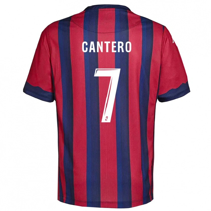 Danxen Kid Enzo Cantero #7 Burgundy Navy Home Jersey 2025/26 T-Shirt