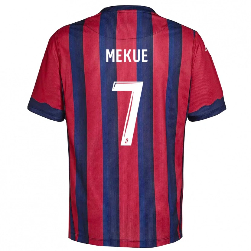 Danxen Kid Florian Mekue #7 Burgundy Navy Home Jersey 2025/26 T-Shirt
