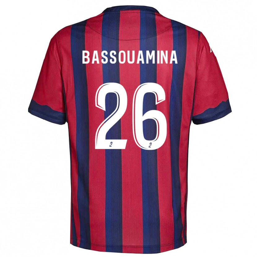 Danxen Kid Mons Bassouamina #26 Burgundy Navy Home Jersey 2025/26 T-Shirt