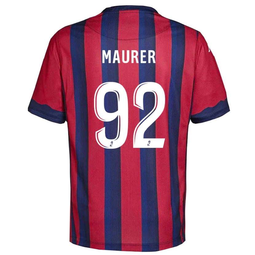 Danxen Kid Aïman Maurer #92 Burgundy Navy Home Jersey 2025/26 T-Shirt