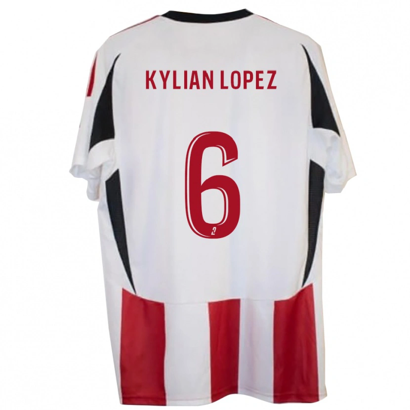 Danxen Kid Kylian Lopez #6 Red Blue Home Jersey 2025/26 T-Shirt