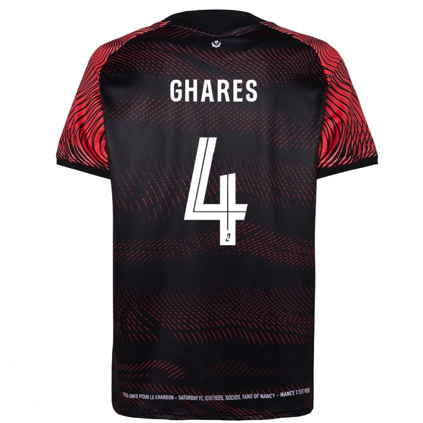 Danxen Kid Haïssam Ghares #4 White Red Home Jersey 2025/26 T-Shirt