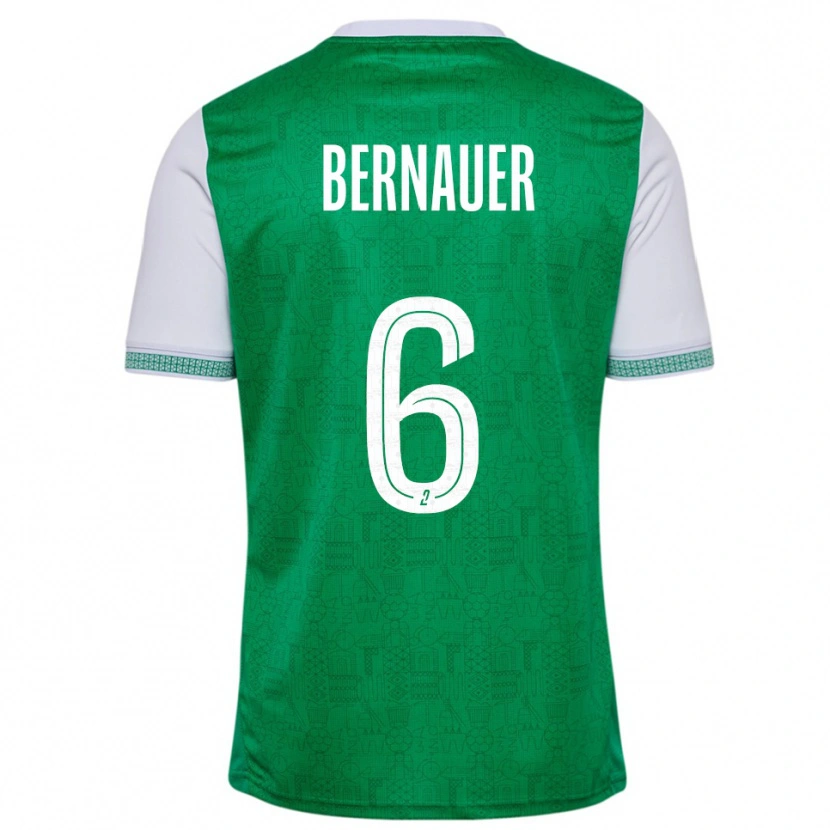Danxen Kid Maxime Bernauer #6 Green White Home Jersey 2025/26 T-Shirt