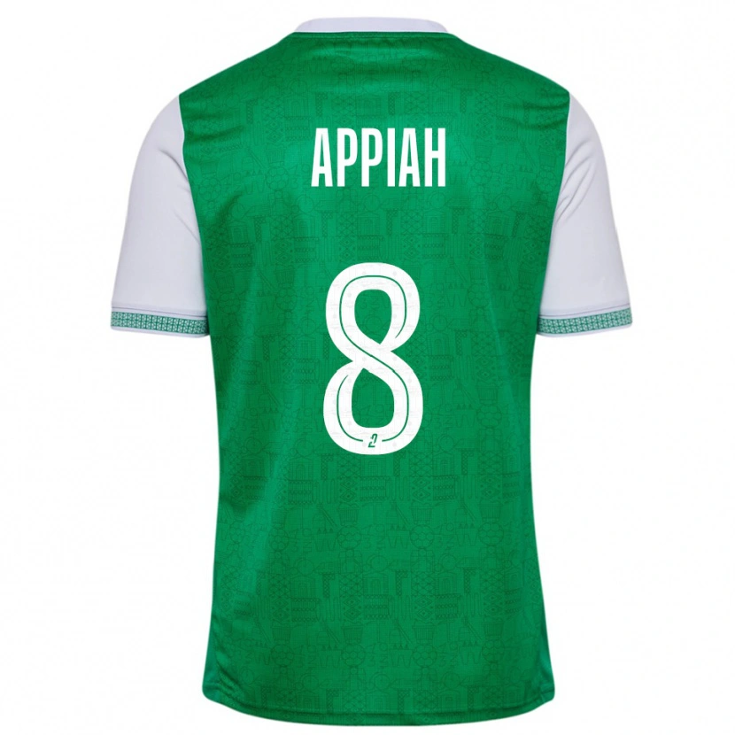 Danxen Kid Dennis Appiah #8 Green White Home Jersey 2025/26 T-Shirt