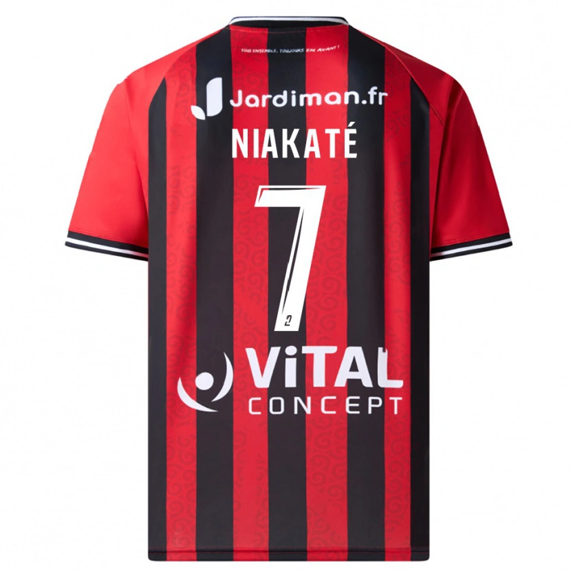 Danxen Kid Abdoulaye Niakaté #7 Red Black Home Jersey 2025/26 T-Shirt