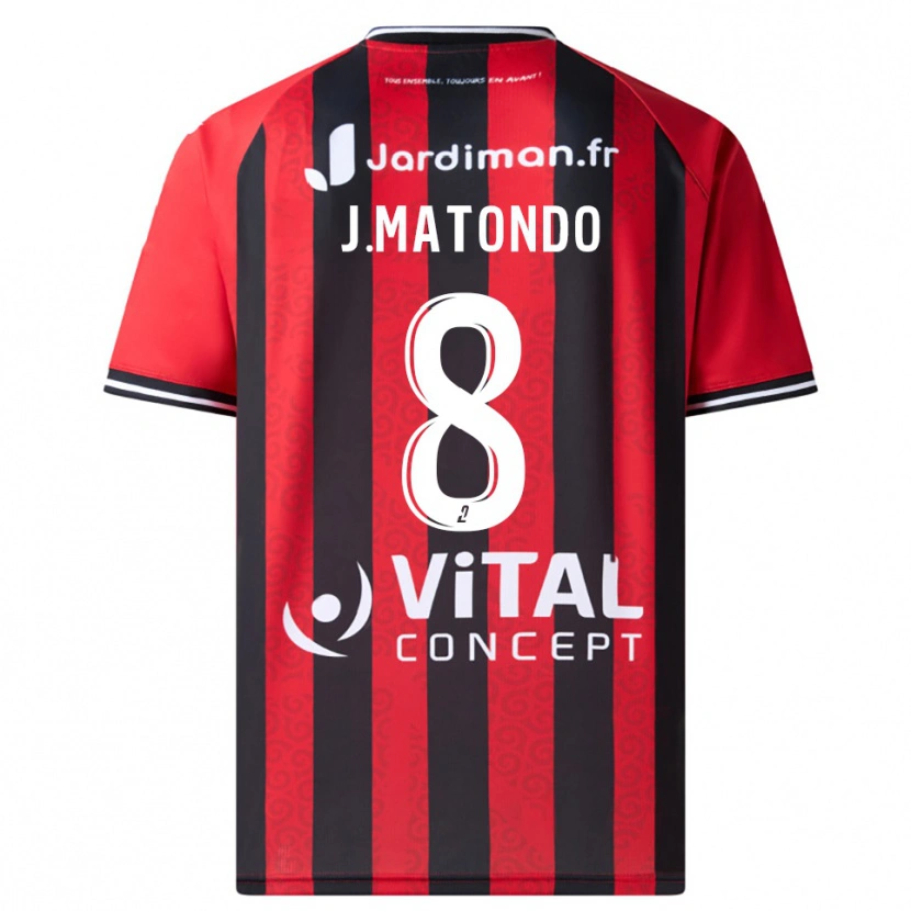 Danxen Kid Joël Matondo #8 Red Black Home Jersey 2025/26 T-Shirt