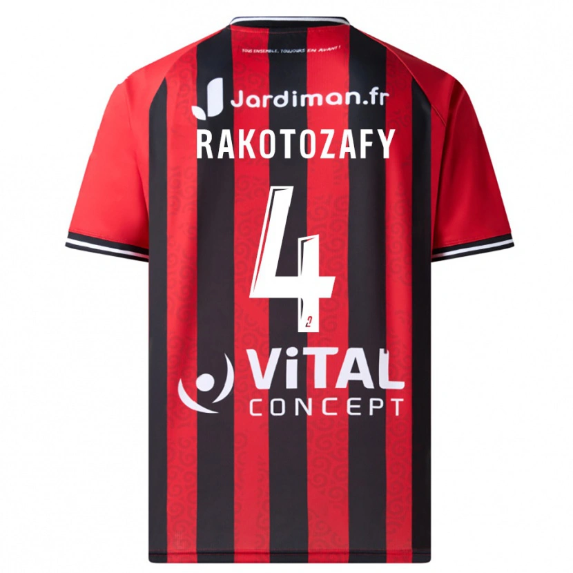Danxen Kid Lucas Rakotozafy #4 Red Black Home Jersey 2025/26 T-Shirt
