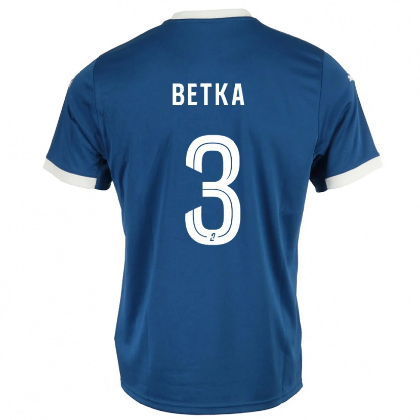 Danxen Kid Naël Betka #3 Blue White Home Jersey 2025/26 T-Shirt