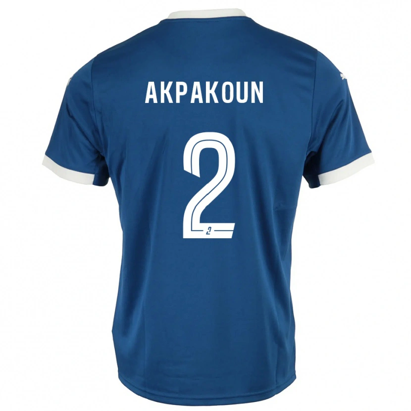 Danxen Kid Tom Akpakoun #2 Blue White Home Jersey 2025/26 T-Shirt