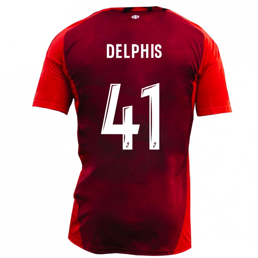 Danxen Kid Thibault Delphis #41 Red Burgundy Home Jersey 2025/26 T-Shirt