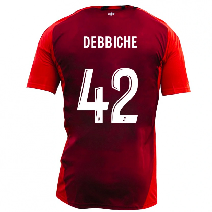 Danxen Kid Wael Debbiche #42 Red Burgundy Home Jersey 2025/26 T-Shirt