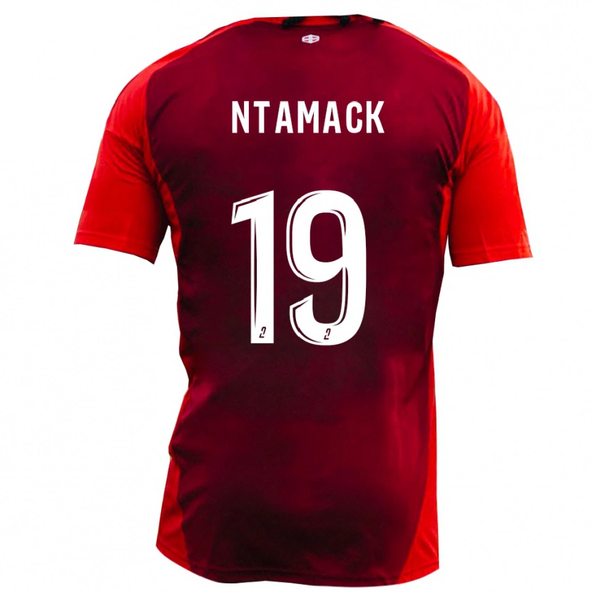Danxen Kid Samuel Ntamack #19 Red Burgundy Home Jersey 2025/26 T-Shirt