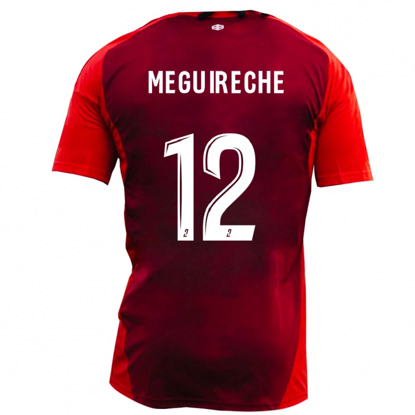 Danxen Kid Yanis Meguireche #12 Red Burgundy Home Jersey 2025/26 T-Shirt