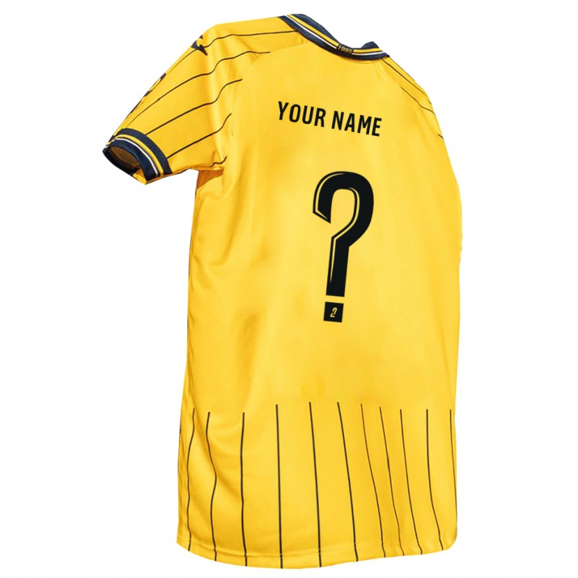 Danxen Kid Your Name #0 Yellow Navy Home Jersey 2025/26 T-Shirt