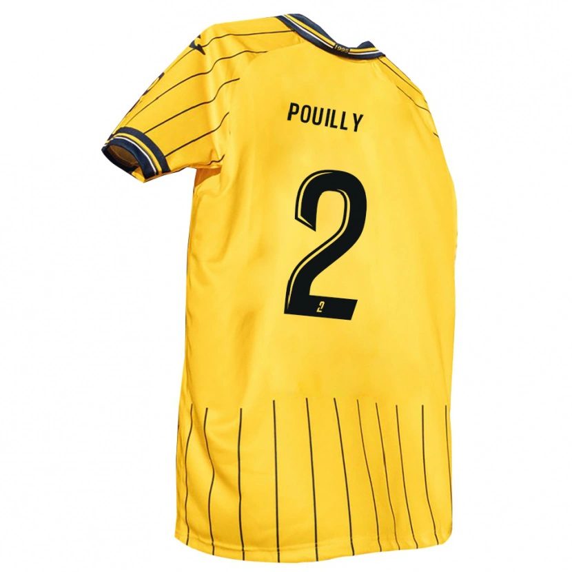 Danxen Kid Tom Pouilly #2 Yellow Navy Home Jersey 2025/26 T-Shirt