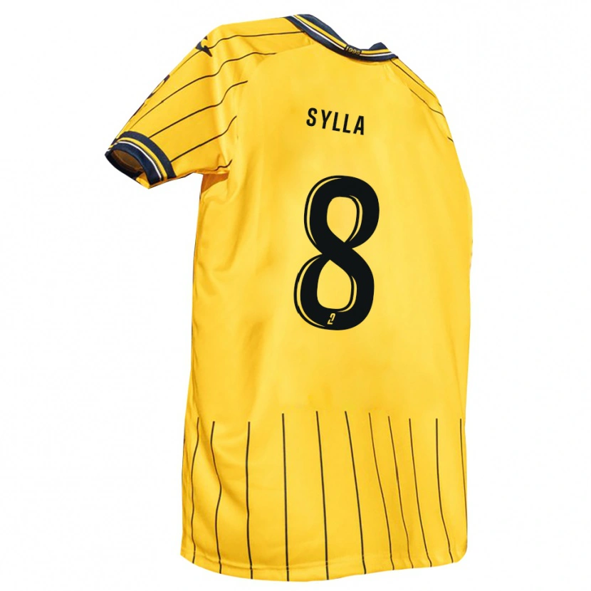 Danxen Kid Khalifa Sylla #8 Yellow Navy Home Jersey 2025/26 T-Shirt