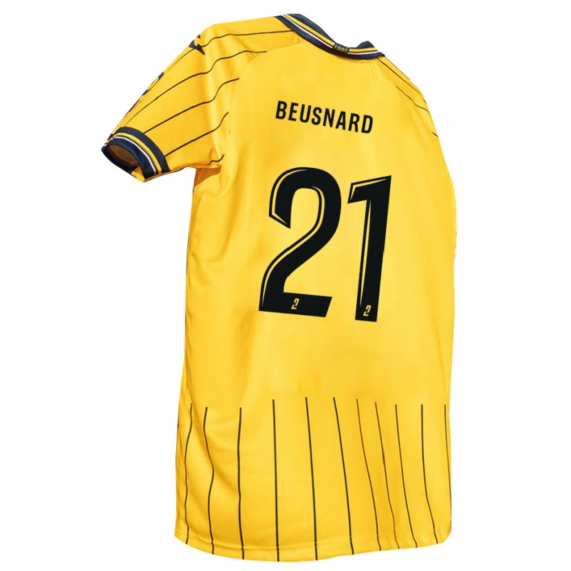 Danxen Kid Steeve Beusnard #21 Yellow Navy Home Jersey 2025/26 T-Shirt