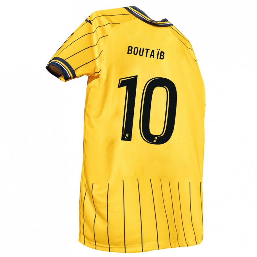 Danxen Kid Khalid Boutaïb #10 Yellow Navy Home Jersey 2025/26 T-Shirt