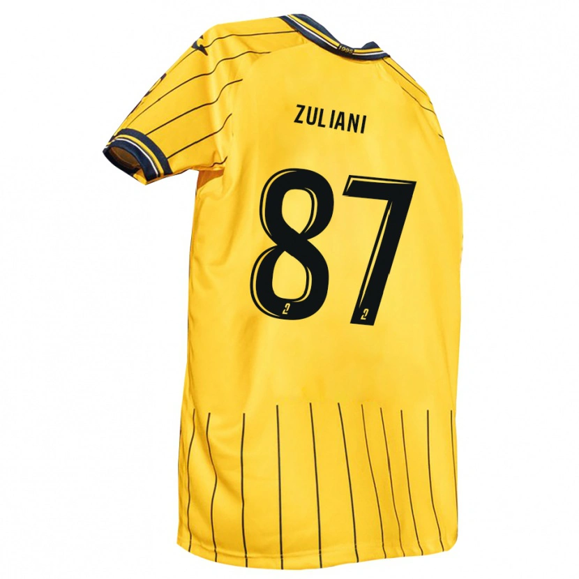 Danxen Kid Edhy Zuliani #87 Yellow Navy Home Jersey 2025/26 T-Shirt