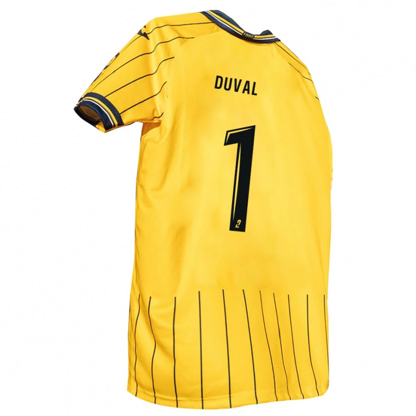 Danxen Kid Matis Duval #1 Yellow Navy Home Jersey 2025/26 T-Shirt