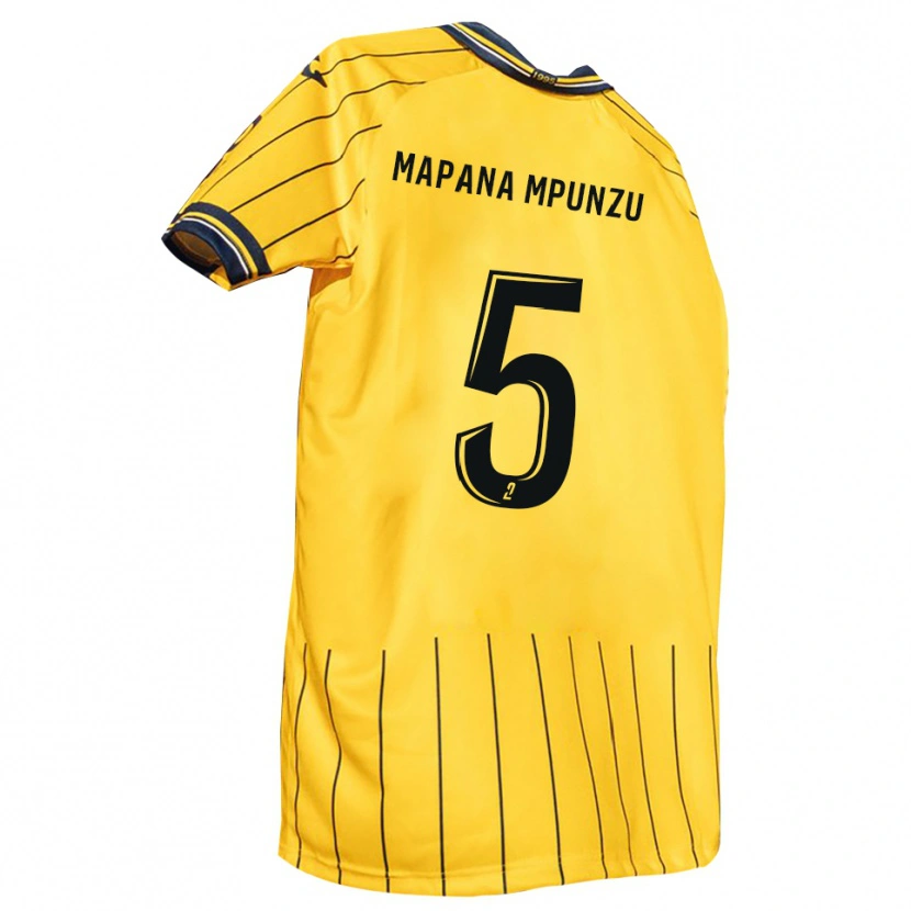 Danxen Kid Jojo Mapana Mpunzu #5 Yellow Navy Home Jersey 2025/26 T-Shirt