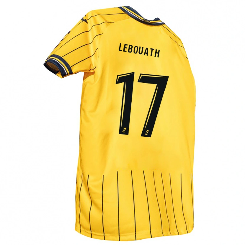 Danxen Kid Salif Lebouath #17 Yellow Navy Home Jersey 2025/26 T-Shirt