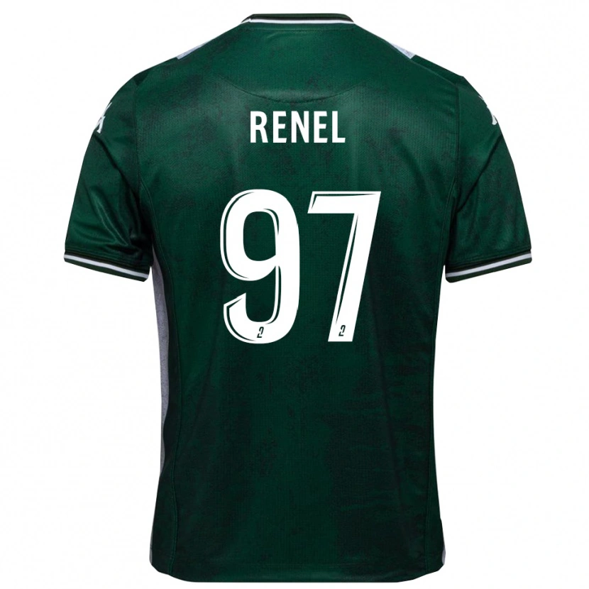 Danxen Kid Samuel Renel #97 Green White Home Jersey 2025/26 T-Shirt