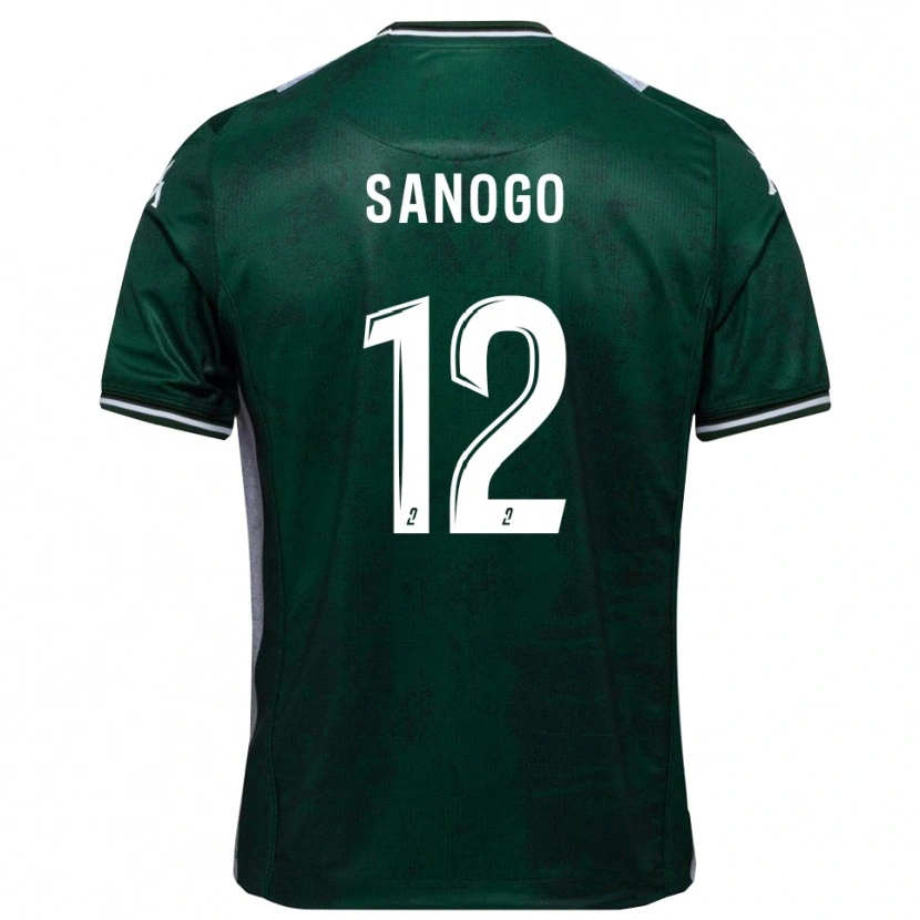 Danxen Kid Aboudramane Sanogo #12 Green White Home Jersey 2025/26 T-Shirt