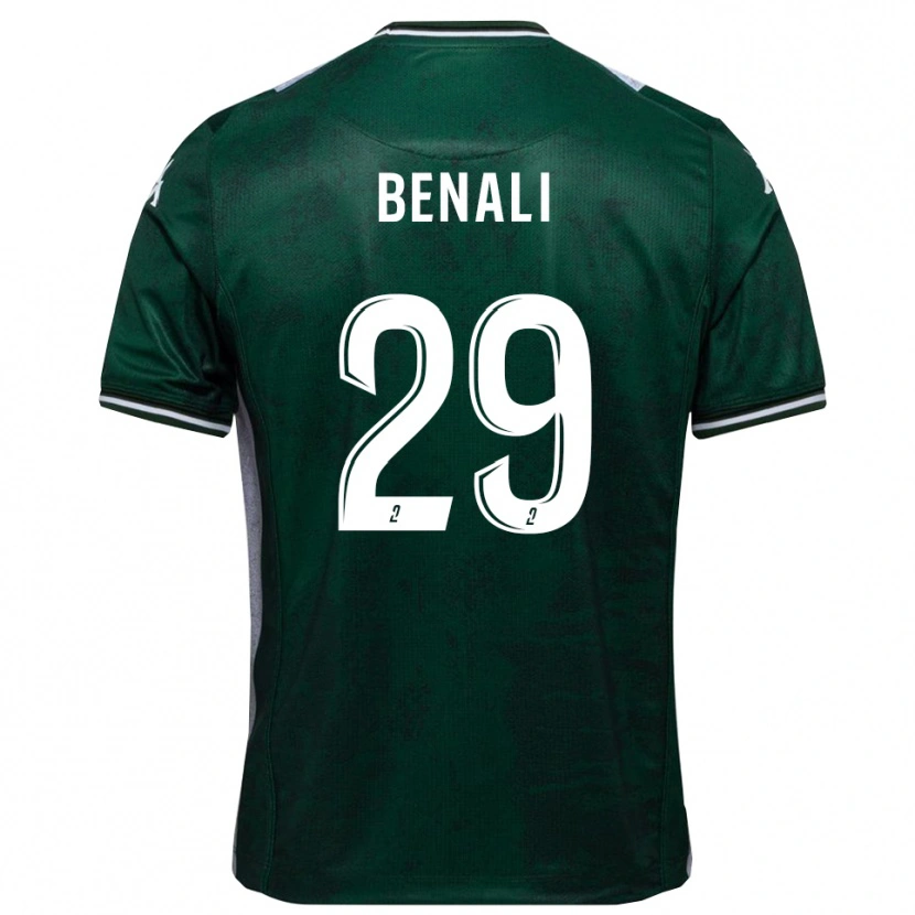 Danxen Kid Hacène Benali #29 Green White Home Jersey 2025/26 T-Shirt