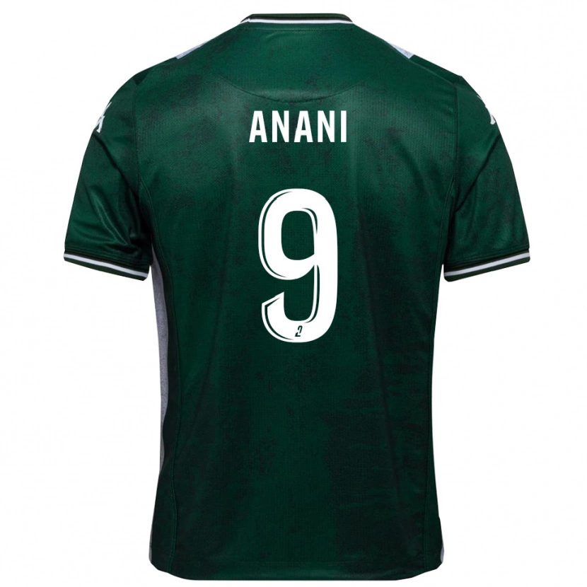 Danxen Kid Achille Anani #9 Green White Home Jersey 2025/26 T-Shirt