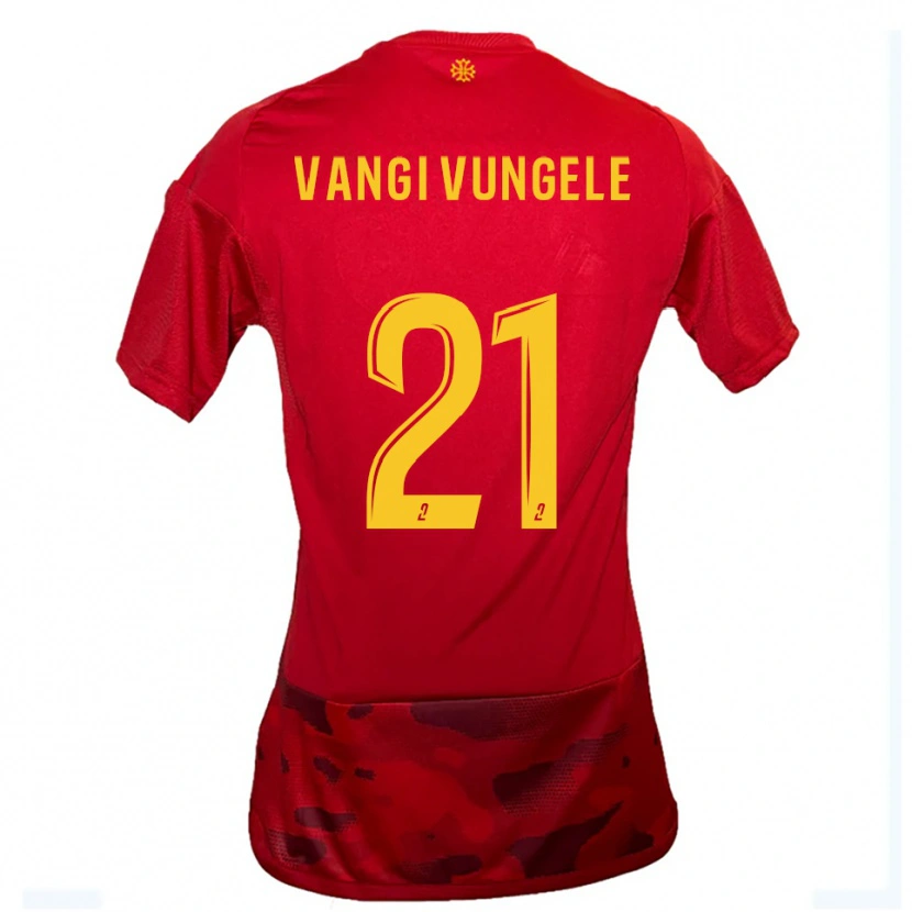 Danxen Kid Dylan Vangi #21 Red Yellow Home Jersey 2025/26 T-Shirt