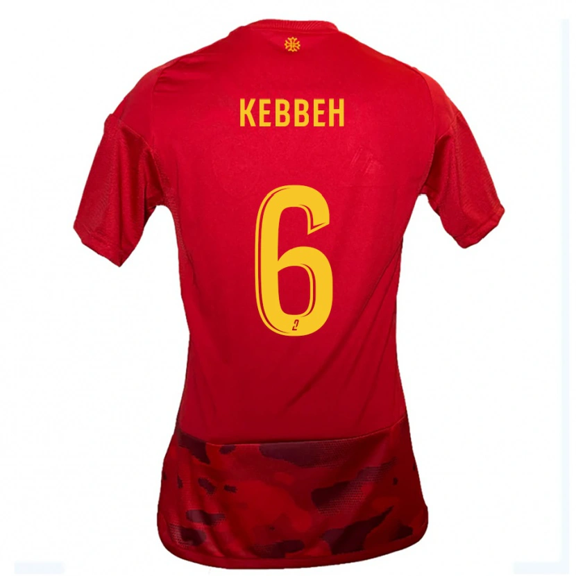 Danxen Kid Ali Kebbeh #6 Red Yellow Home Jersey 2025/26 T-Shirt