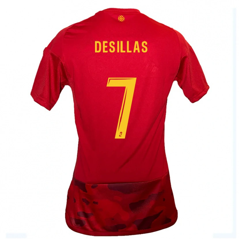 Danxen Kid Audric Desillas #7 Red Yellow Home Jersey 2025/26 T-Shirt