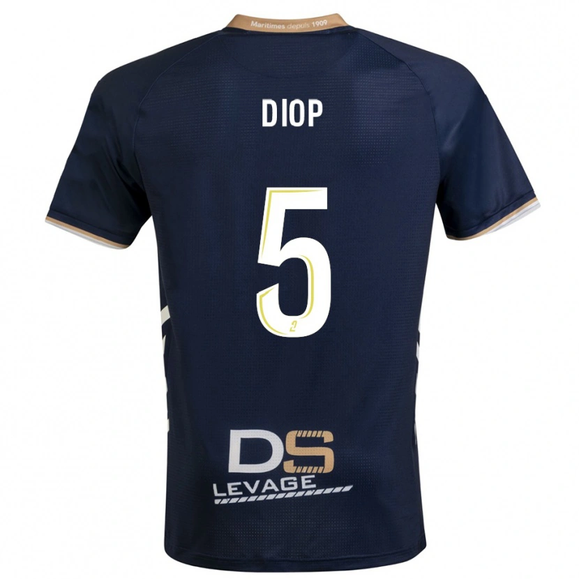 Danxen Kid Aaron Diop #5 Navy Gold Home Jersey 2025/26 T-Shirt