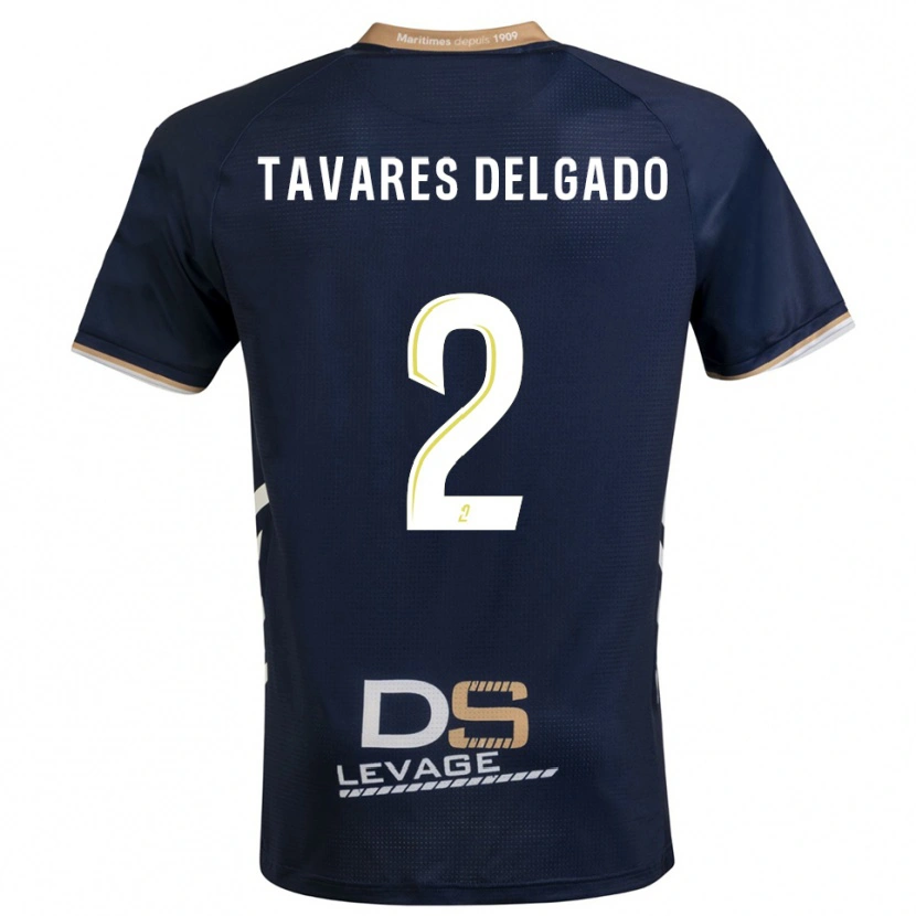 Danxen Kid Rony Tavares Delgado #2 Navy Gold Home Jersey 2025/26 T-Shirt