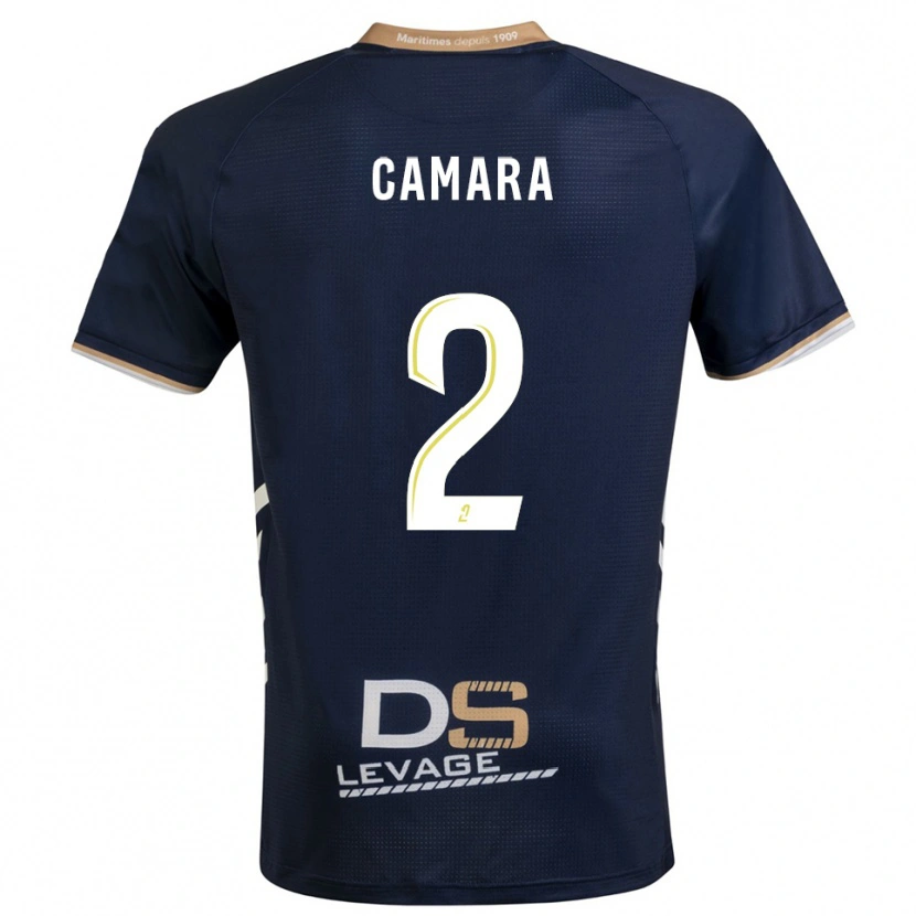 Danxen Kid Sékou Camara #2 Navy Gold Home Jersey 2025/26 T-Shirt