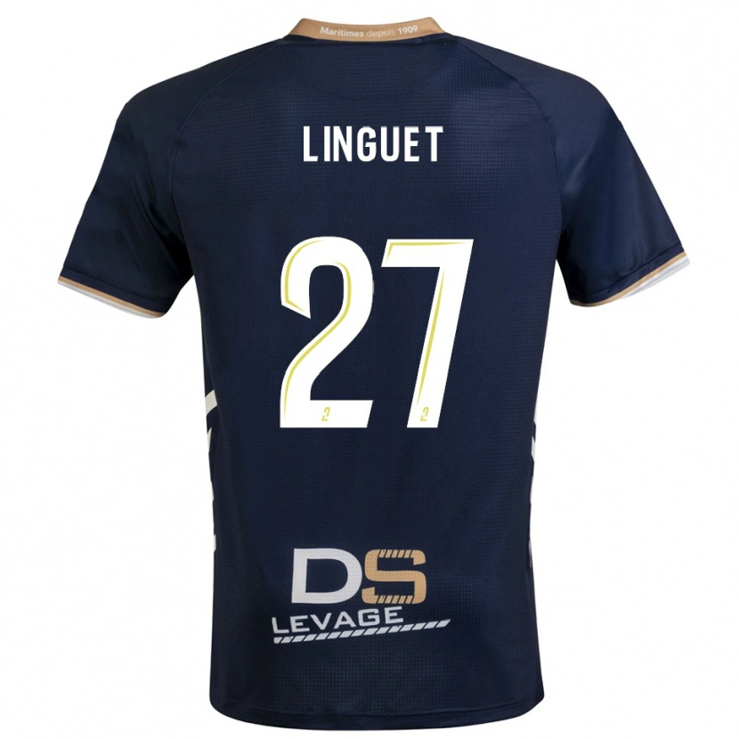 Danxen Kid Allan Linguet #27 Navy Gold Home Jersey 2025/26 T-Shirt